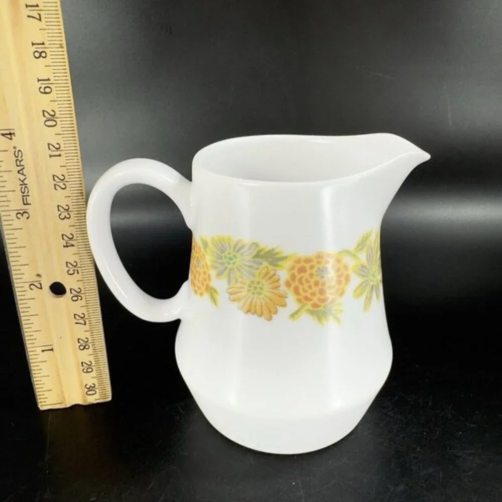 Noritake PROGRESSION‎ Porcelain Small Pitcher Creamer Sunny Side Japan Vintage